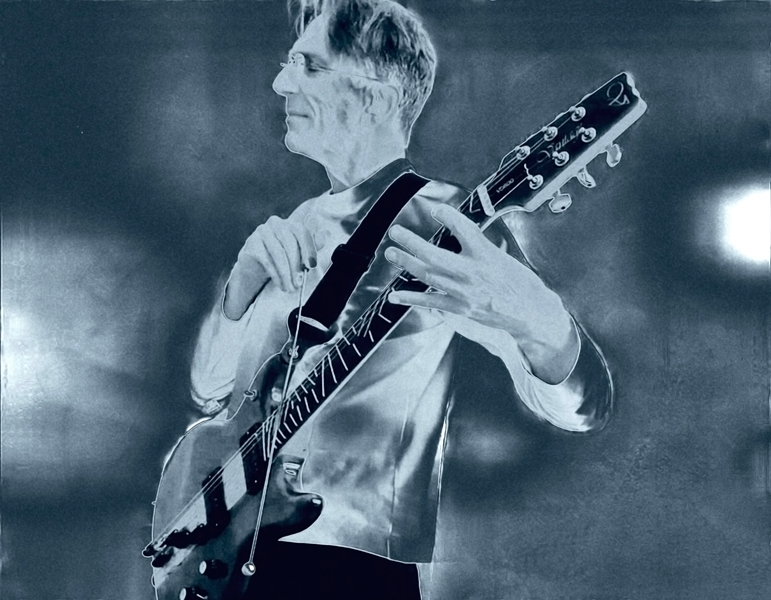 Myster Shadow-Sky performing Tonia the polyscalar electric guitar