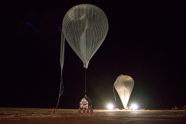 ballons stratosphériques la nuit