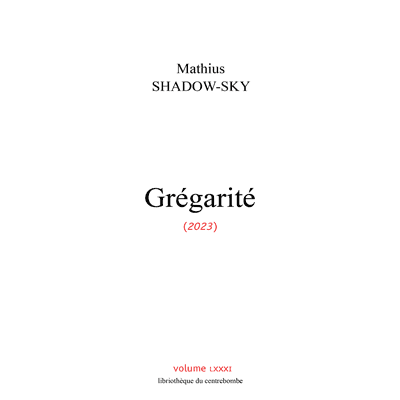 GREGARITY cover front