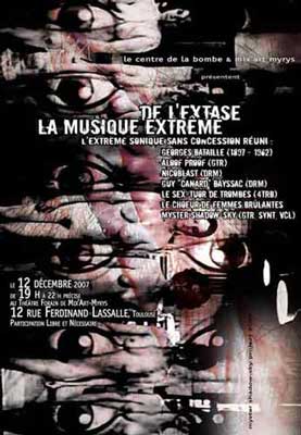 De l'Extase, la Musique Extrme: poster