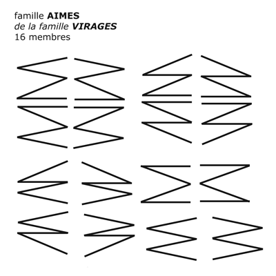 famille M = Aime de la langue des lignes