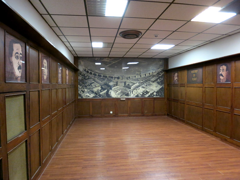 small indoor space for shadow-sky spatial music at Tempelhof